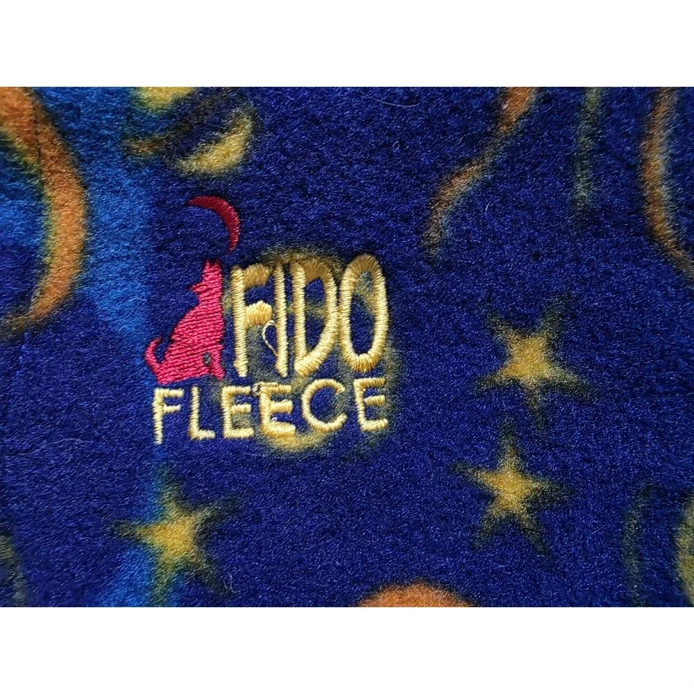 Fido Fleece Cozy Dog Jacket Size 20 Celestral Print Multicolor NEW Vintage 90s